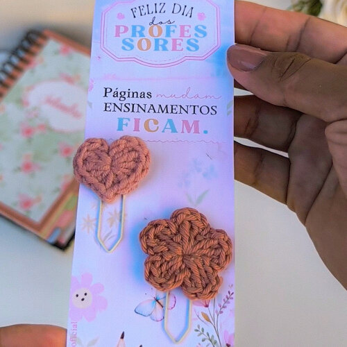 Kit Clipes em Crochê | Coleção Dia dos Professores