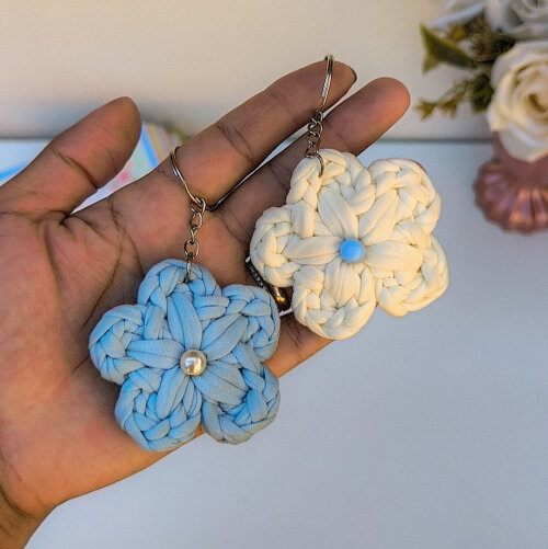 Kit Chaveiro Flor em Crochê | Coleção Dia dos Professores