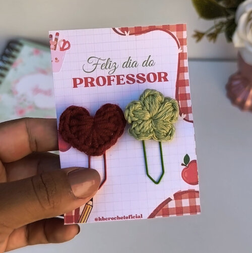 Kit Clipes em Crochê | Coleção Dia dos Professores