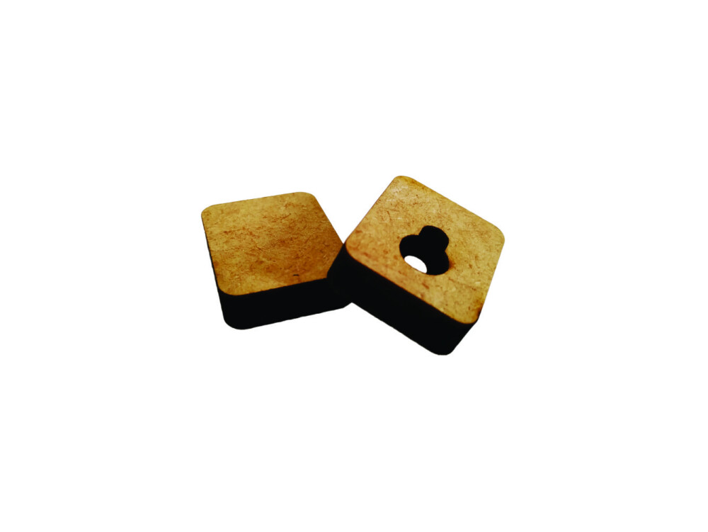 kit Gancho P/ Mandala Quadro MDF Cru 6mm Pacote 50 Pares Tamanho 