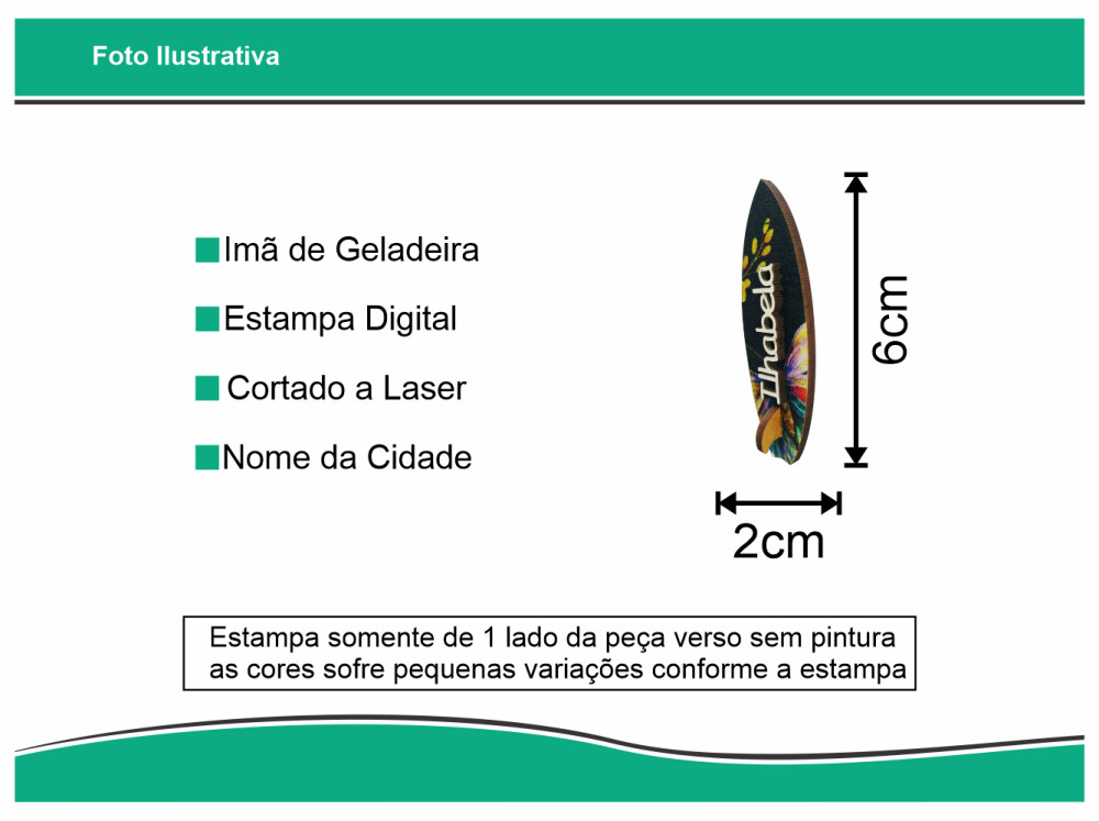 Imã Prancha MDF Tecido