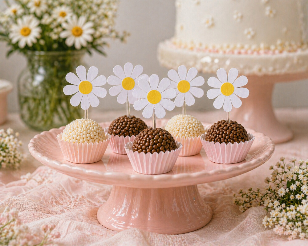 Topper Margarida - kit 30 unidades
