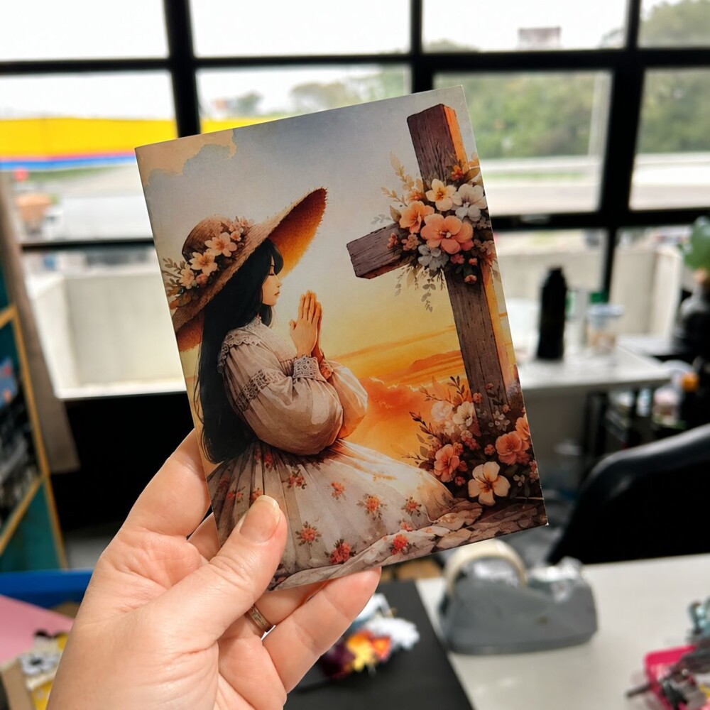Caderno de Oração e devocional Cristão - Kit 6 unidades