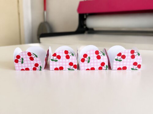 Festa Cereja Toppers para Doces e Forminhas