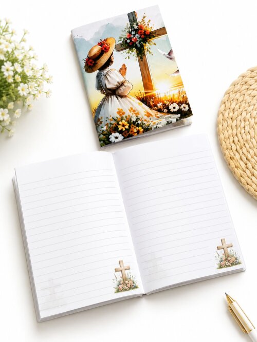 Caderno de Oração e devocional Cristão - Kit 6 unidades