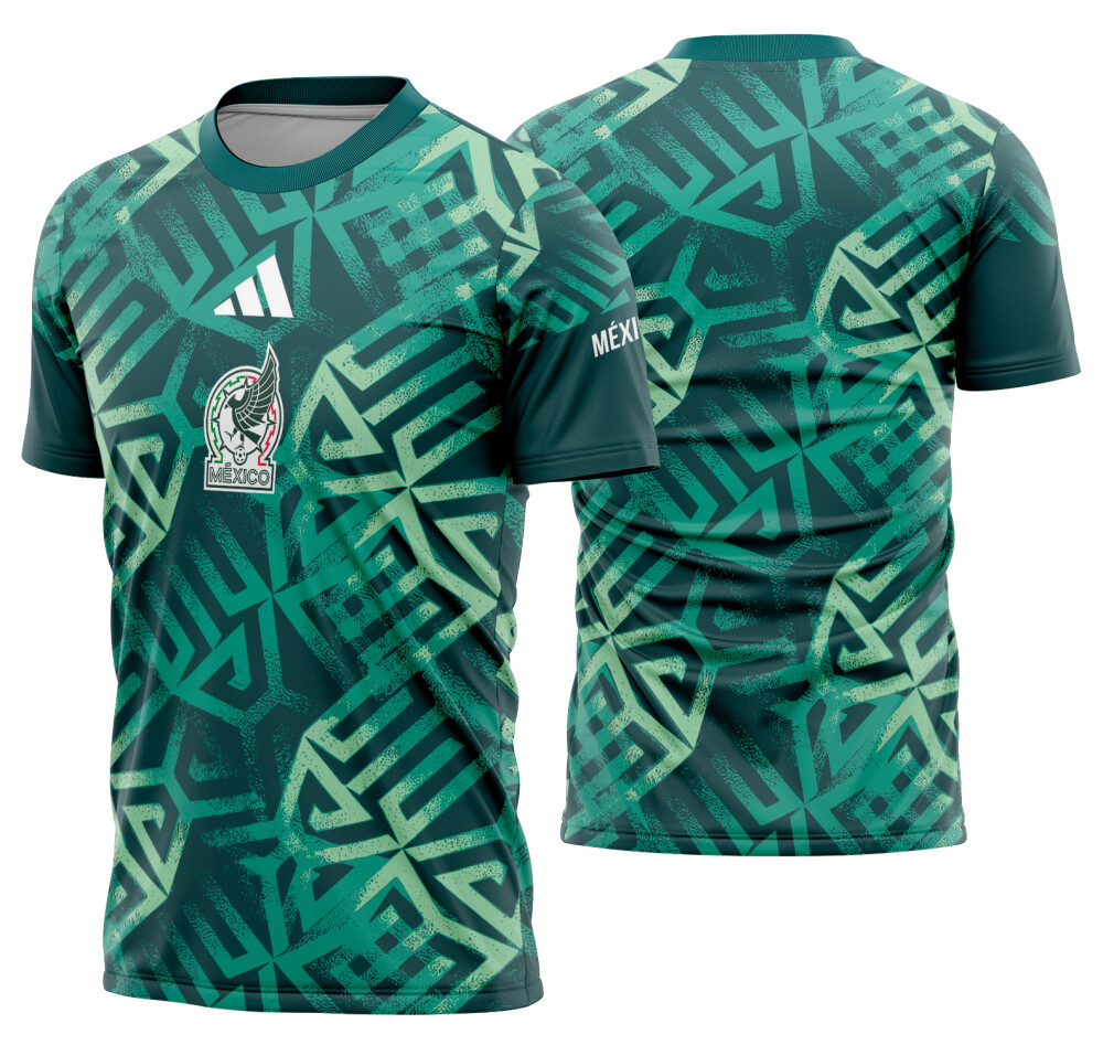 Arte Vetor Camisa Mexico Pré-jogo 2026