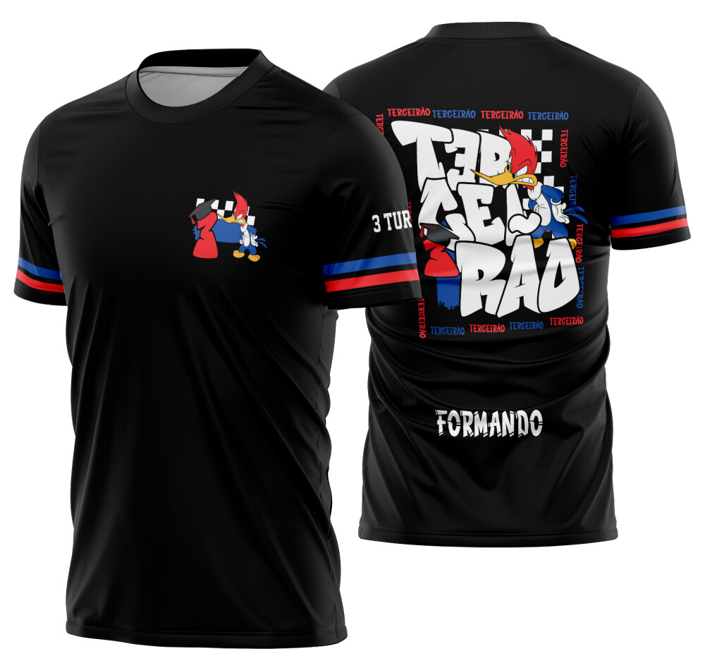 Arte vetor camisa Terceirão Pica-Pau Mod-342
