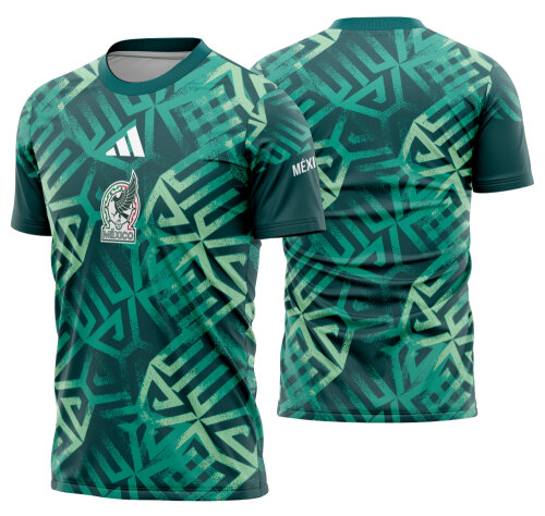 Arte Vetor Camisa Mexico Pré-jogo 2026