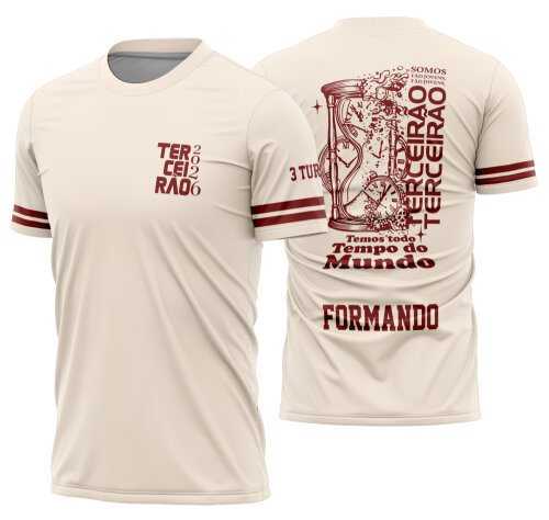 Arte vetor camisa Terceirão Ampulheta Frase Mod-334