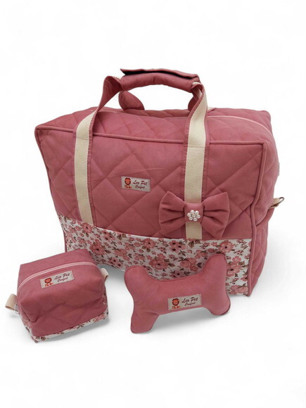 Bolsa de Pets G Viagem, 2 Tapetes e 3 Edtedon de Algodão