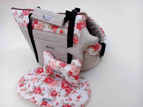 Bolsa De Transporte Para Pets Floral M