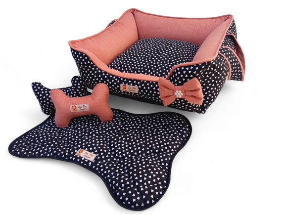 Cama para Pet 70x50 c/ Alças Dupla Face + Tapete