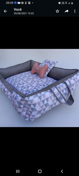 Cama para Pet Alça Dupla Face 70x50