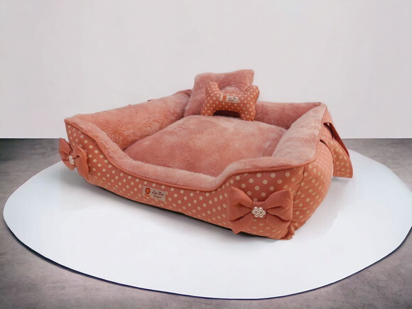 Cama para Pet Pelucia e Suede Alça Dupla Face 70x50