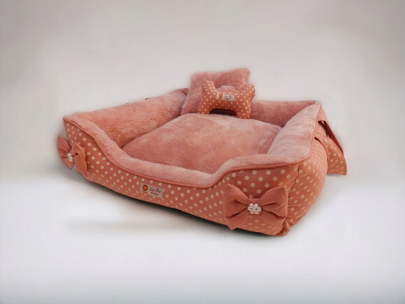 Cama para Pet Pelucia e Suede Alça Dupla Face 70x50