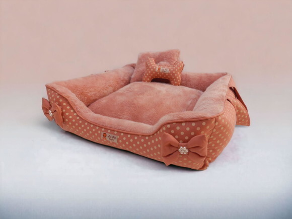 Cama para Pet Pelucia e Suede Alça Dupla Face 70x50