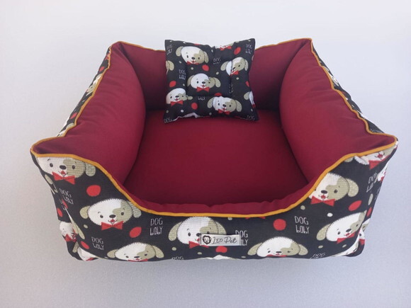 Cama para Pets 40x40quadrada Dog Loly