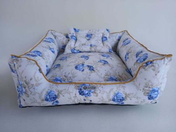 Cama para Pets 40x40 Quadrada Floral