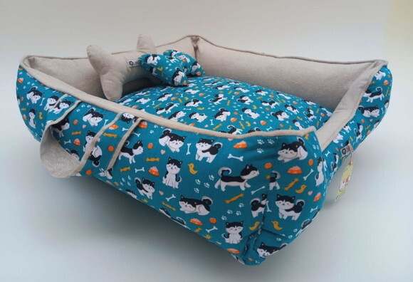 Cama para Pets Alças Dupla Face 50x50