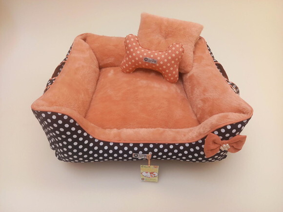 Cama para Pets Pelúcia Dupla Face e Alças 80x60