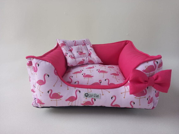 Cama para Pets quadrada Flamingo 40x40