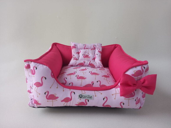 Cama para Pets quadrada Flamingo 40x40