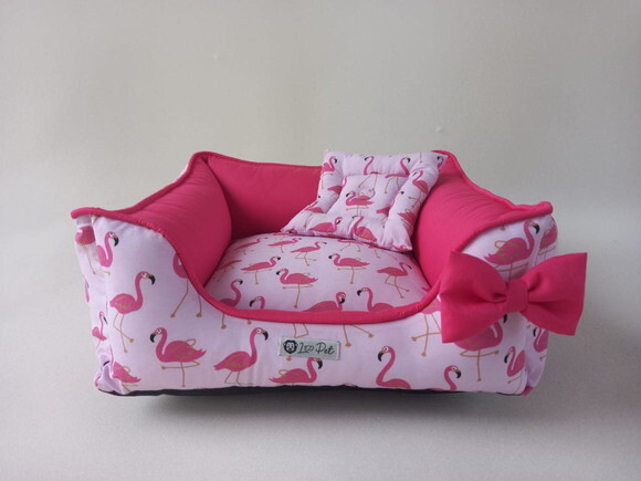 Cama para Pets quadrada Flamingo 40x40
