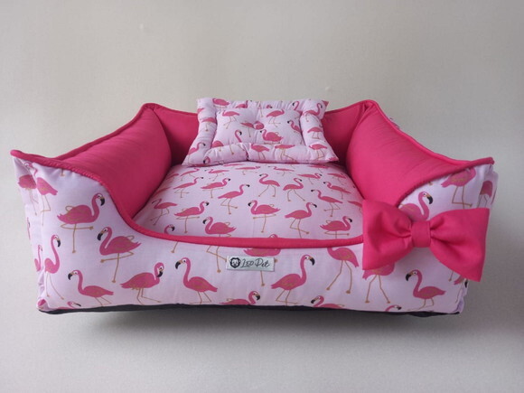 Cama para Pets quadrada Flamingo 50x50