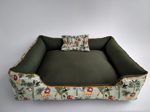 Cama para Pets quadrada Selva 70x70