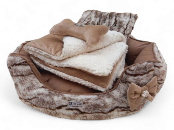 Cama para Pets Redonda 80x80 Mais Edredom