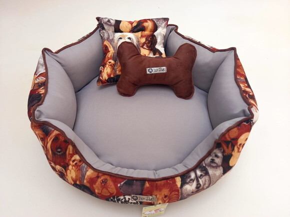 Cama para Pets redonda Happy Dog 60x60
