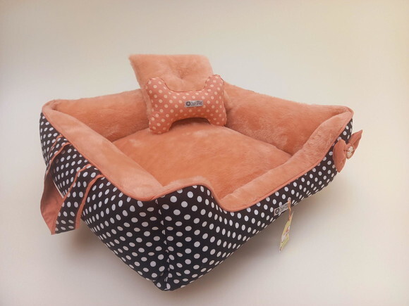 Cama Pelúcia para Pets Alças Dupla Face 60x60