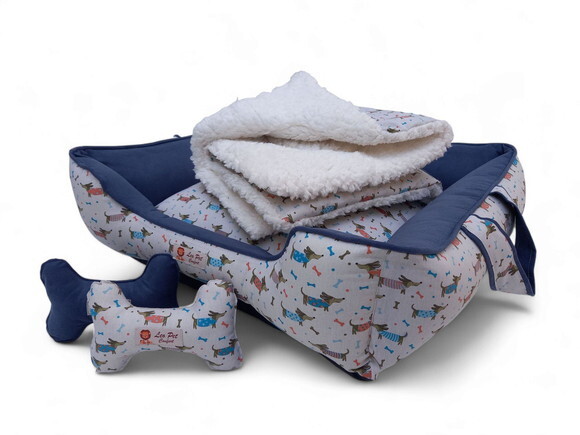 Cama Pet 60x60 e Edredon Cherpa 70x50