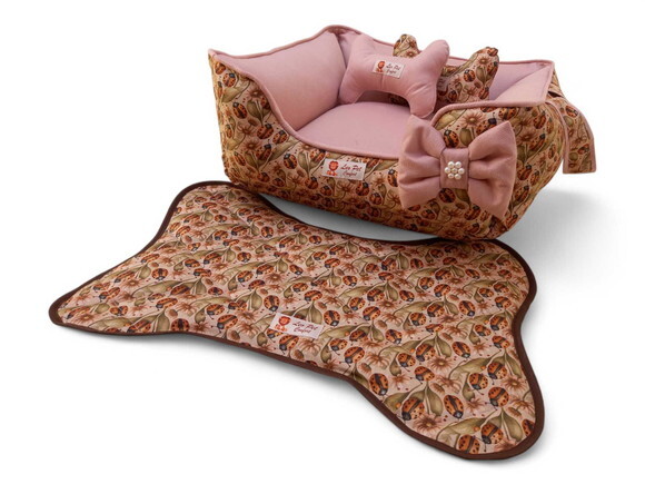 Cama Pets 40x40 com Alças e Tapete