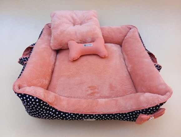 Cama Pets Pelúcia e Alças 80x60