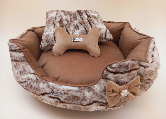 Cama Pets Pelúcia Redonda 60x60