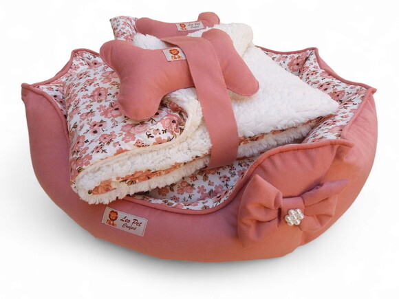 Cama Pets Redonda 50x50, Edredon 80x60 Cherpa