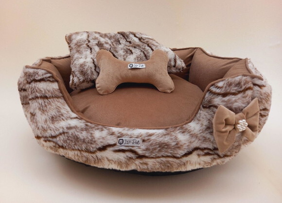 Cama Pets Redonda Pelúcia 80x80