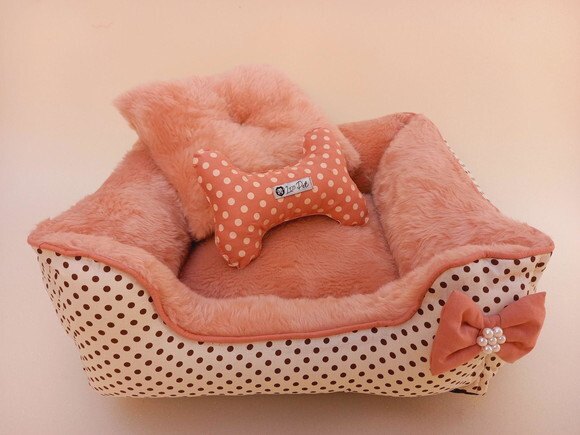 Cama Quadrada Pelúcia para Pets 40x40