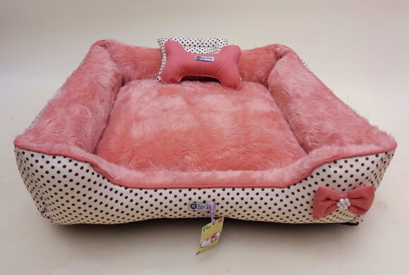 Cama Quadrada Pelúcia Para Pets 80x60