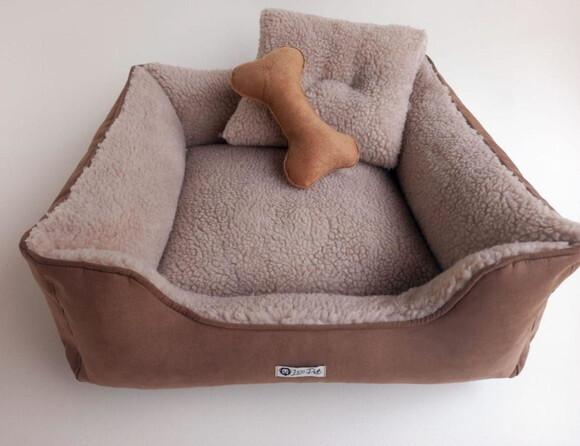 Cama quadrada Pelúcia para Pets 80x60