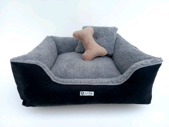 Cama quadrada sued Pelúcia para Pets 50x50