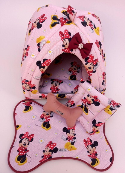 Casinha Iglu para Pet Minnie 60x60 com 4 Peças
