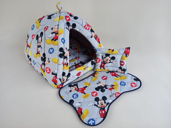 Casinha Iglu para Pets Mickey 70x70 com 4 peças