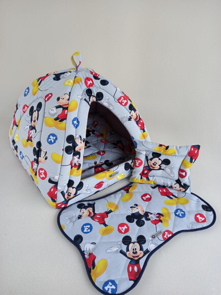 Casinha Iglu para Pets Mickey 60x60 com 4 peças