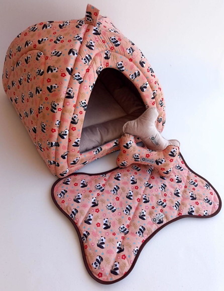 Casinha Iglu Para Pets Pandinha 50x50 Com 4 Peças