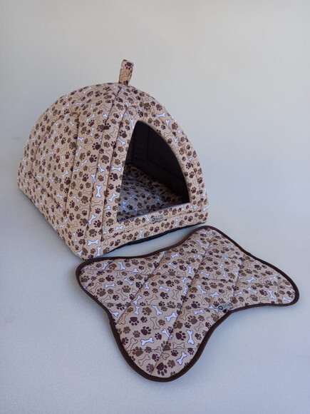 Casinha Iglu para Pets Patinhas 50x50 com 4 peças