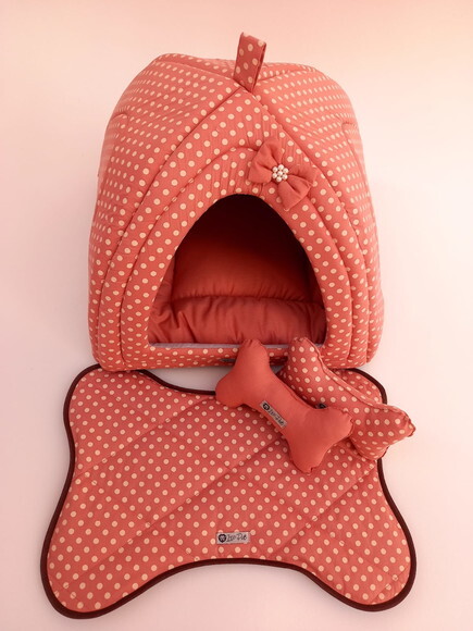 Casinha Iglu para Pets Poá 50x50 com 4 peças