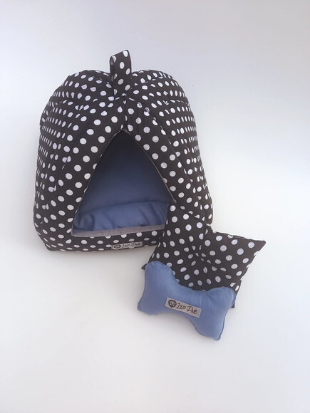 Casinha Iglu para Pets poa 25x25 com 22 de altur com 2 peças