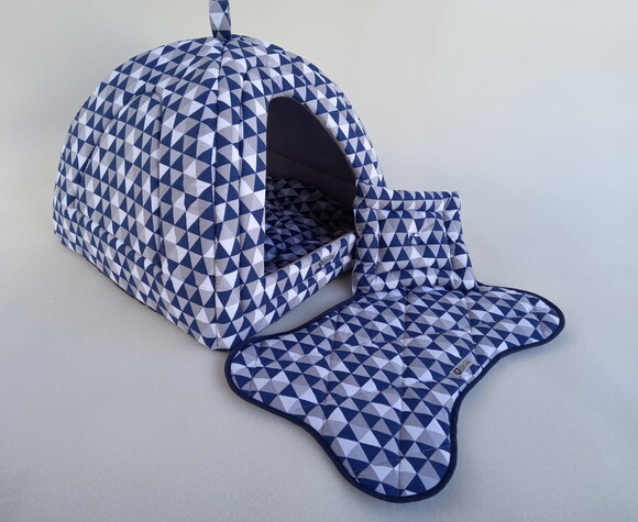 Casinha Iglu para Pets Triangle 50x50 com 4 peças